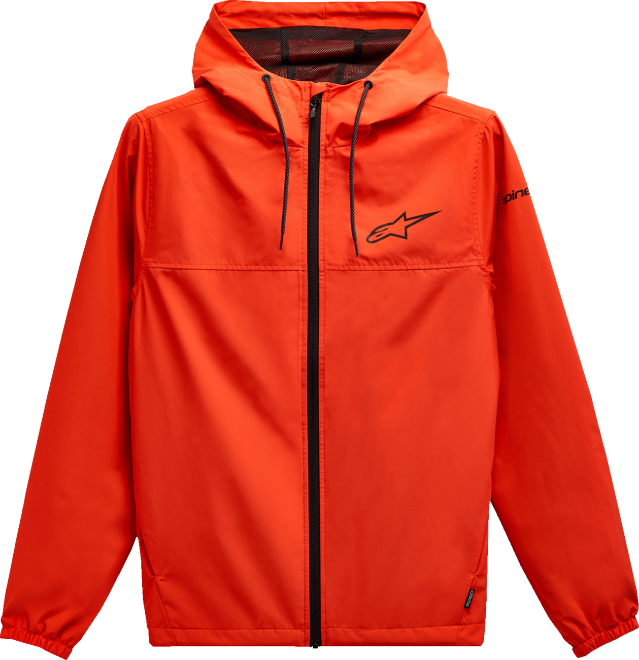 Alpinestars Treq Windbreaker jacket in red and black, large size, lightweight outdoor jacket for men.