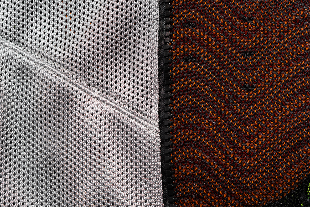 Gray and hi-vis ICON Mesh AF™ jacket by Bill's Exhausts in small size, featuring lightweight mesh fabric and reflective details.