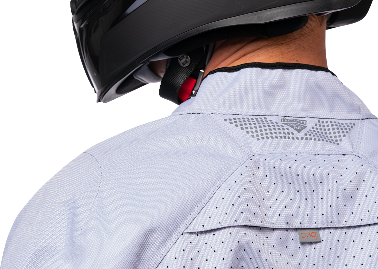 Bill's Exhausts ICON Mesh AF™ Jacket in black and white, XL size, featuring lightweight mesh fabric and stylish design.