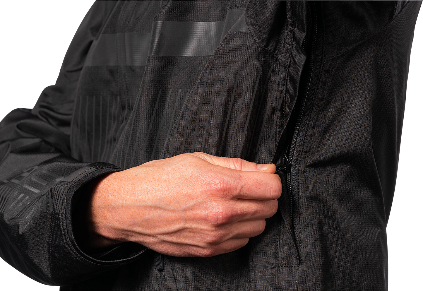 Black ICON PDX3™ Jacket in XL by Bill's Exhausts, featuring a sleek design and durable fabric.
