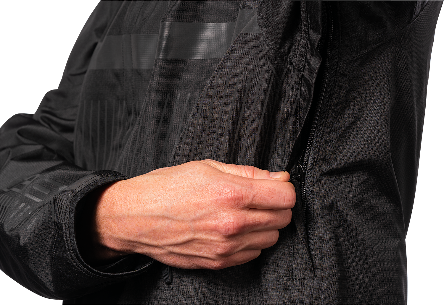 Black ICON PDX3™ Jacket in XL by Bill's Exhausts, featuring a sleek design and durable fabric.