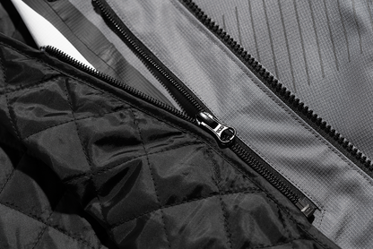 Gray ICON PDX3™ Jacket in XL by Bill's Exhausts, featuring a stylish design and durable fabric for outdoor wear.