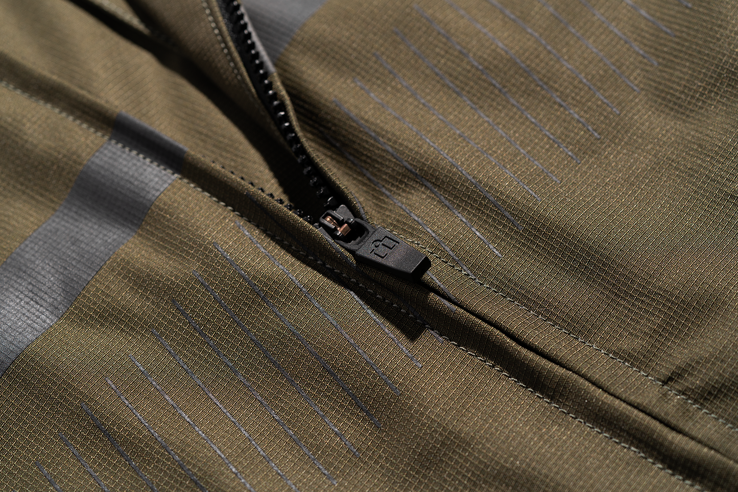 Bill's Exhausts ICON PDX3™ Olive jacket in large displayed with front view, showcasing durable fabric and stylish design.