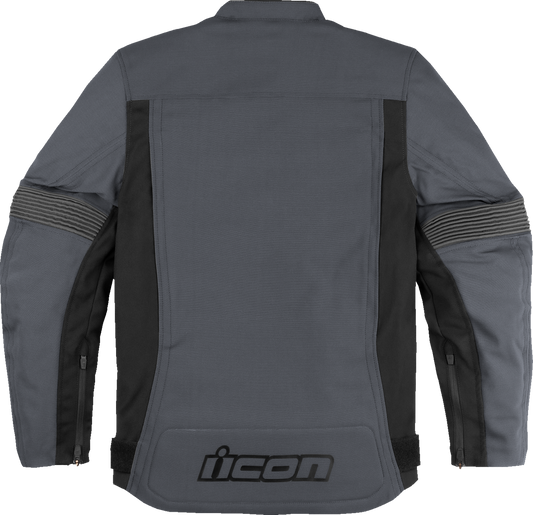 Gray ICON Slabtown Jacket in 4XL by Bill's Exhausts, stylish outerwear with a modern design, shown in the product image.