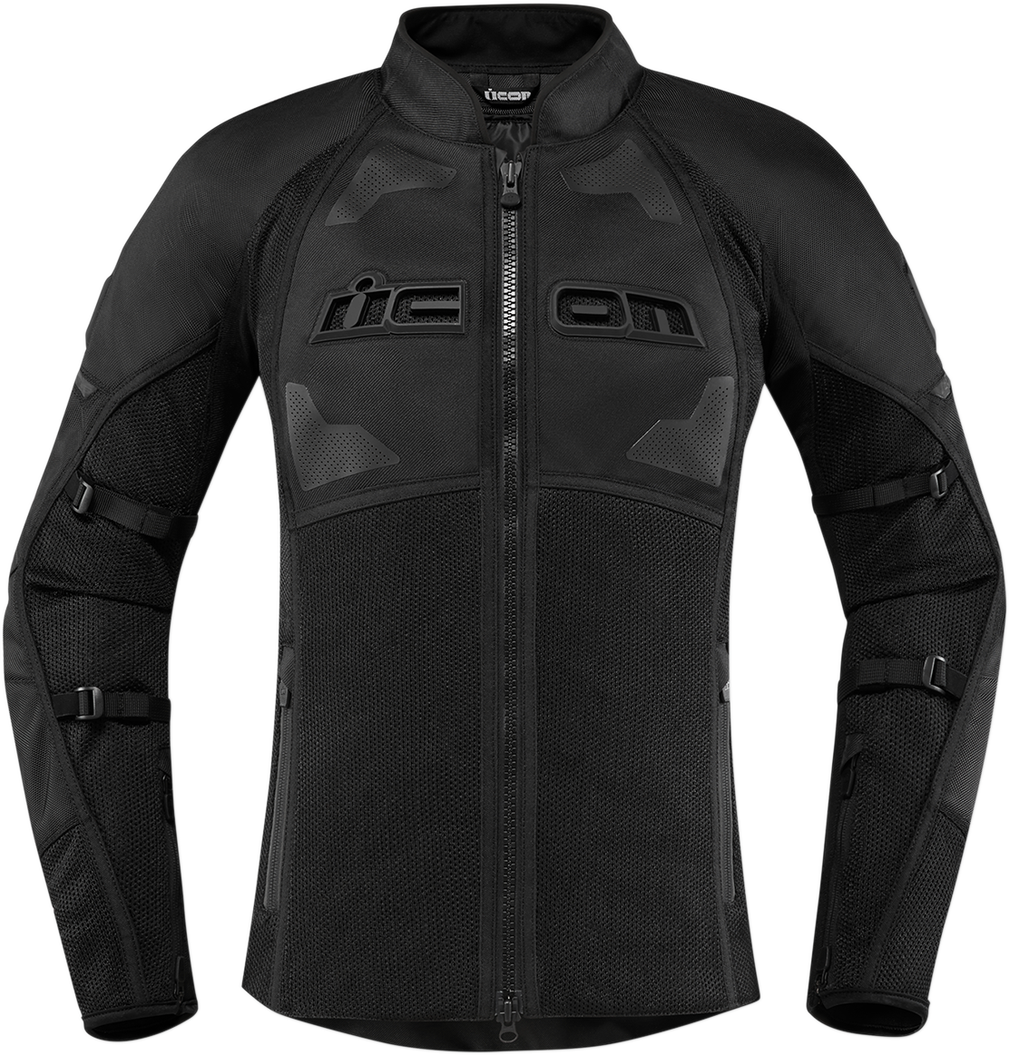 ICON Women's Contra2 Stealth Jacket in 3XL, black lightweight motorcycle jacket with protective features.