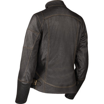 ICON Women's Tuscadero3™ Jacket in black, XL, by Bill's Exhausts, featuring sleek design and comfortable fit.