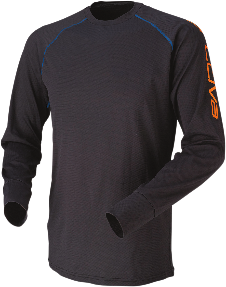Black ARCTIVA Evaporator Long Sleeve Jersey by Bill's Exhausts, size XL, featuring lightweight fabric and breathable design.