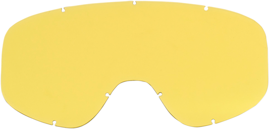 Yellow Biltwell Moto 2.0 Lens for motorcycle, featuring a clear, durable lens with black mounting frame, designed for Biltwell helmets.