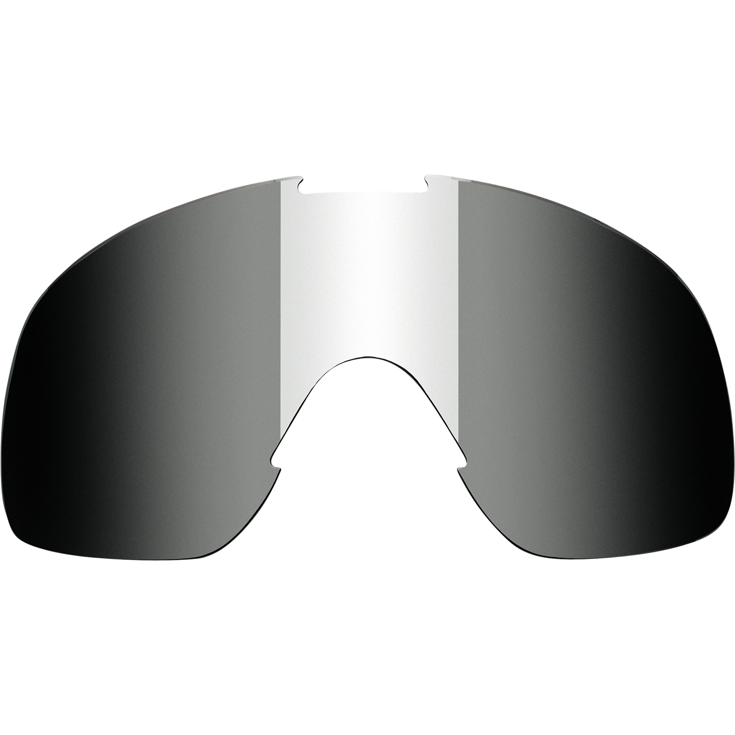 BILTWELL Overland Goggle Lens in chrome with smoke mirror finish, designed for motorcycle goggles by Bill's Exhausts