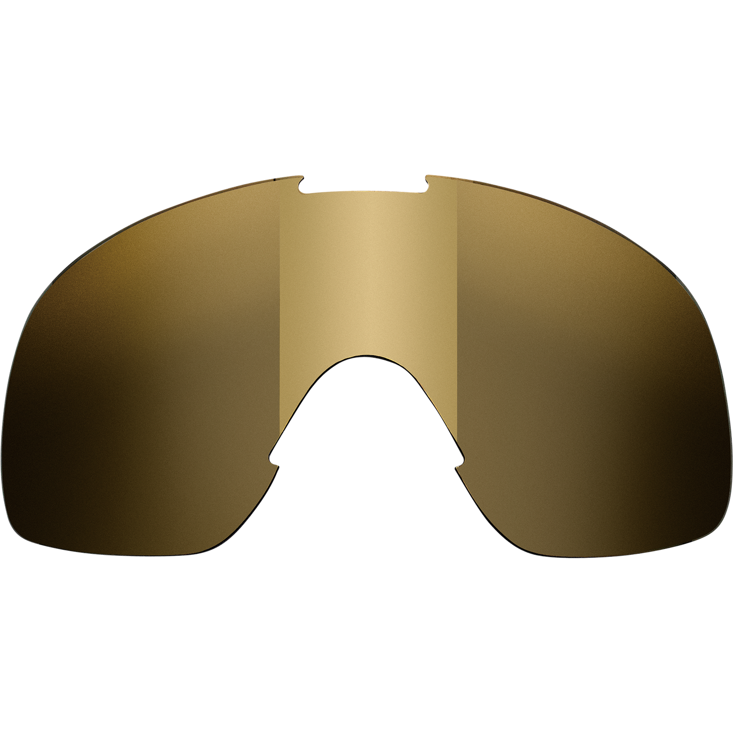 BILTWELL Overland Goggle Lens in gold and smoke mirror finish, designed for motorcycle goggles by Bill's Exhausts.