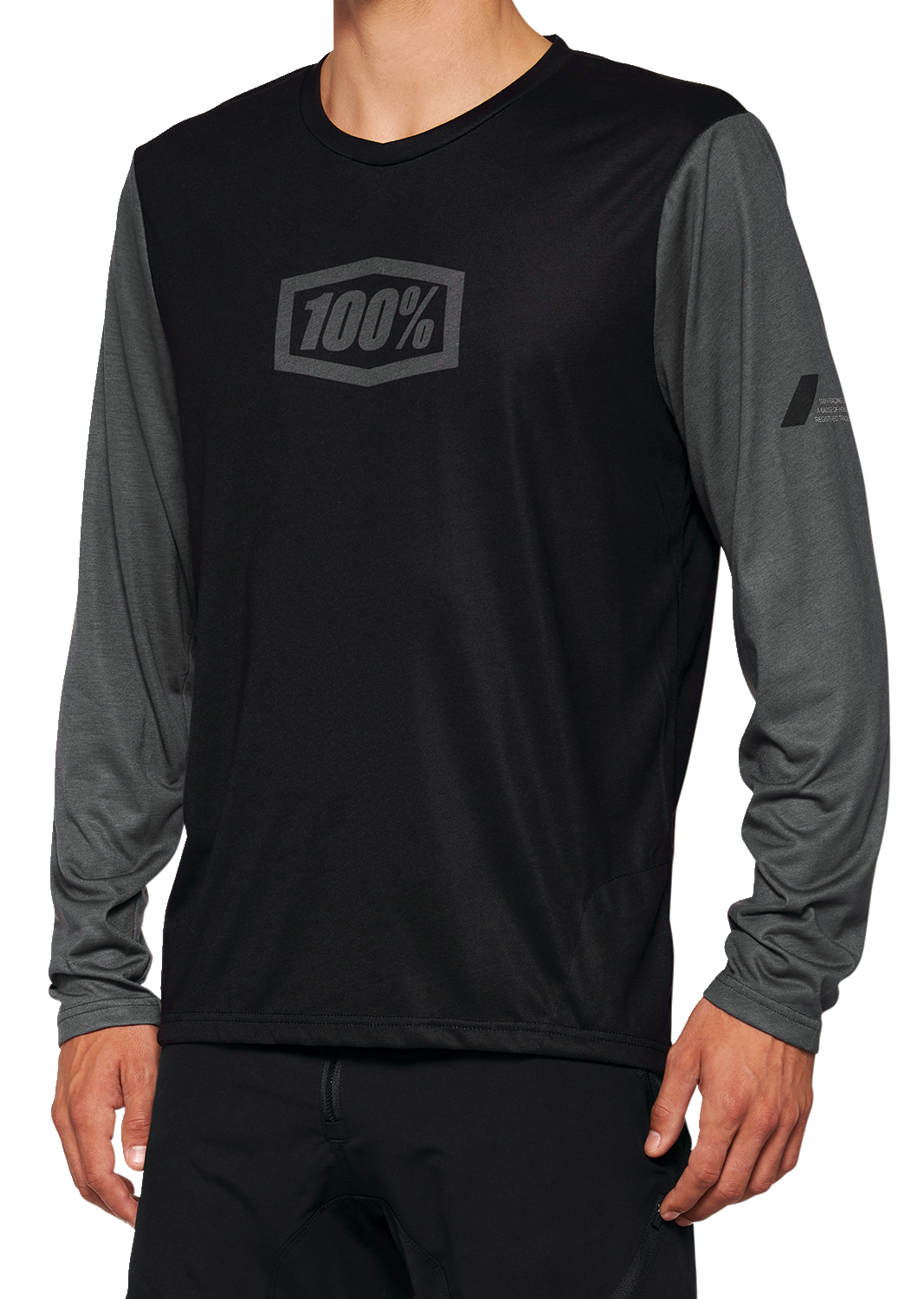 100% Airmatic Long-Sleeve Jersey - Black - Large 40019-00002 - Howling Moto