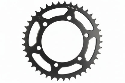 Bill's Exhausts Ninja 400 sprocket and chain set kit, includes metal sprockets and chain components for motorbike maintenance.
