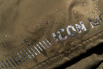Bill's Exhausts ICON PDX3™ Overpant in olive, XS size, showcasing durable motorcycle overpants with reinforced detailing.