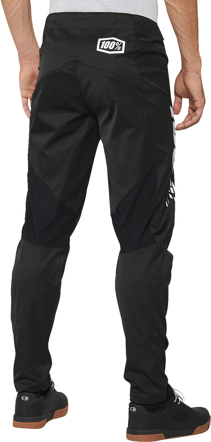 Black 100% R-Core pants by Bill's Exhausts, US size 36, durable workwear with reinforced design and comfortable fit.