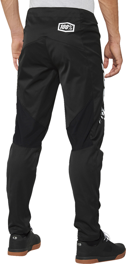 Black 100% R-Core pants by Bill's Exhausts, US size 36, durable workwear with reinforced design and comfortable fit.