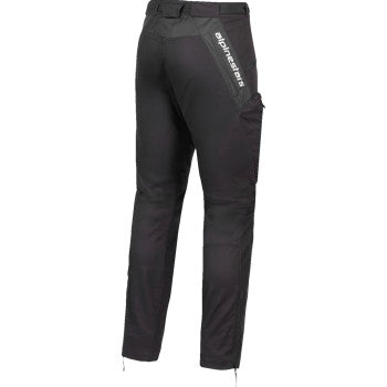 Alpinestars Acteon Black Pants in US 36, featuring durable fabric and sporty design, displayed on a plain background.
