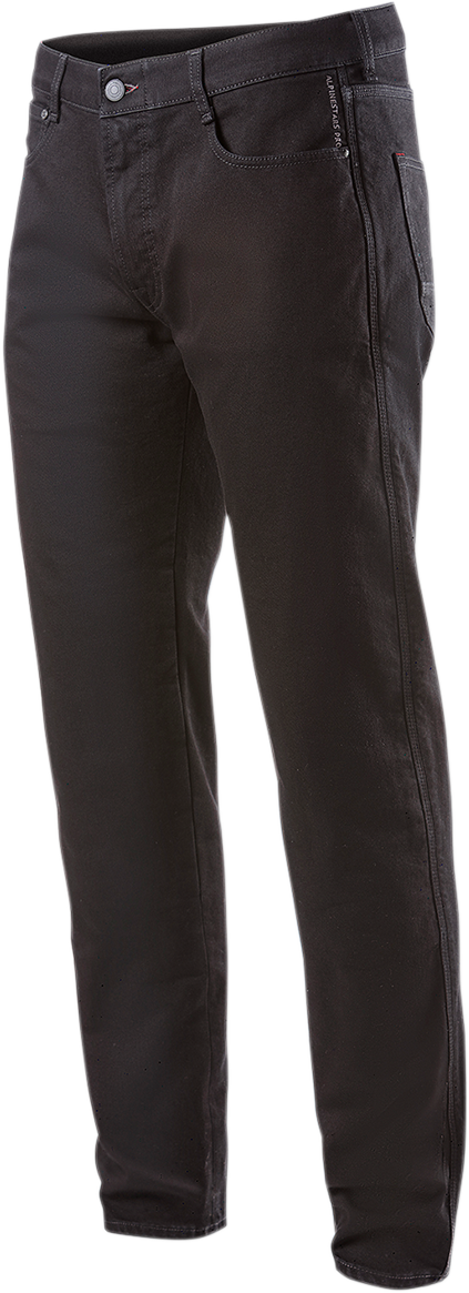 Alpinestars Copper 2 Denim Pants in black, US 30 / EU 46, featuring a slim fit and reinforced stitching.