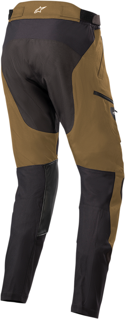 Alpinestars Venture XT in-the-boot pants in tan and black, medium size, featuring durable riding gear design.