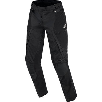 Alpinestars 4W Andes V4 DS black riding pants, men's size L, made for motorcycling comfort and protection.