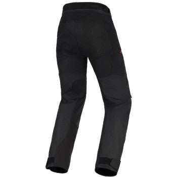 Alpinestars 4W Andes V4 DS black motorcycle riding pants in size M, with reinforced knee panels and adjustable waist.