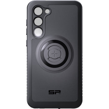 SP CONNECT SPC+ Xtreme Samsung S23 phone case by Bill's Exhausts, rugged protective cover with textured grip design.