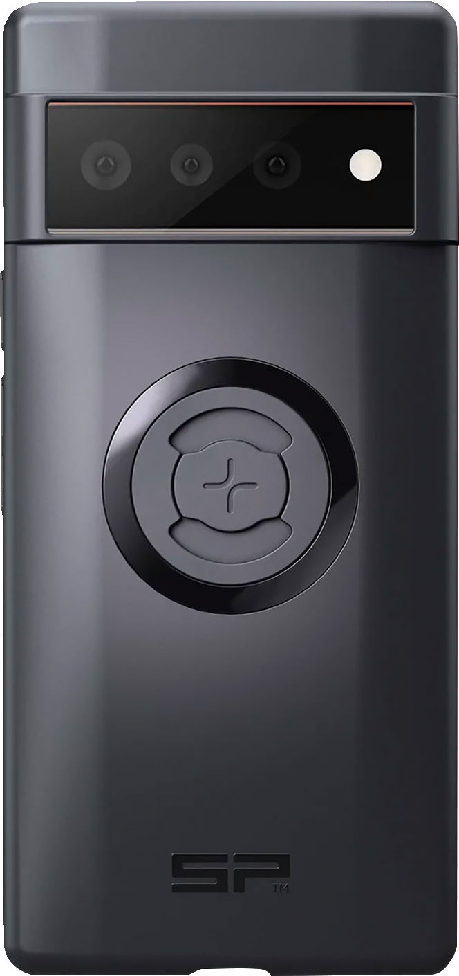 Google Pixel 6 Pro SP CONNECT SPC+ phone case by Bill's Exhausts, showing the black protective cover with textured design.