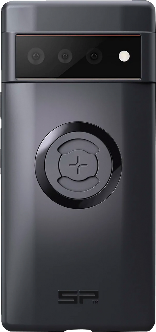 Google Pixel 6 Pro SP CONNECT SPC+ phone case by Bill's Exhausts, showing the black protective cover with textured design.