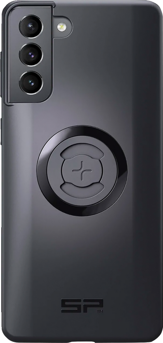 Samsung Galaxy S21+ SP CONNECT SPC+ phone case by Bill's Exhausts, shown on a black phone with textured design.
