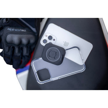 Bill's Exhausts SP CONNECT phone mount, durable car or motorcycle mount for secure smartphone attachment.