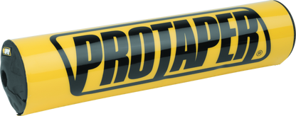 ProTaper 8-inch round bar pad in race yellow, designed for motorcycle handlebars, with black accents for a secure grip.