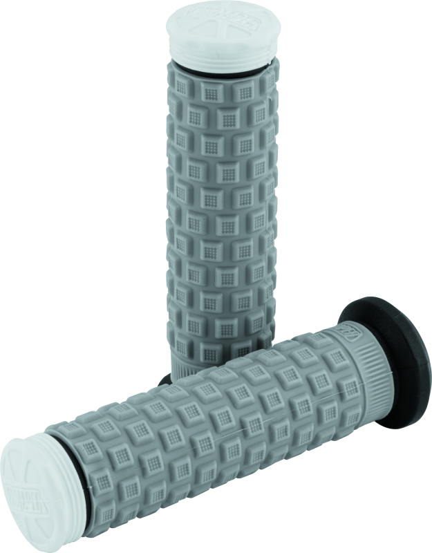 ProTaper Pillow Top ATV grips in black, gray, and white with textured surface for comfortable grip on dirt bikes and ATVs.