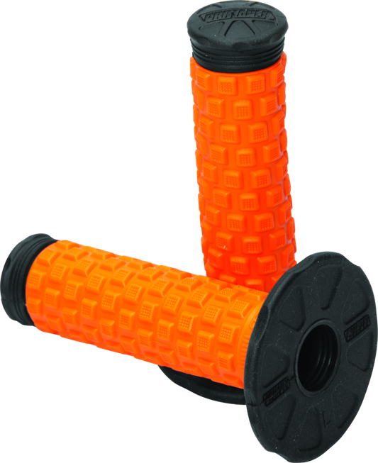 Orange and black ProTaper Pillow Top Grips for motocross bikes, designed for comfort and grip from Bill's Exhausts.