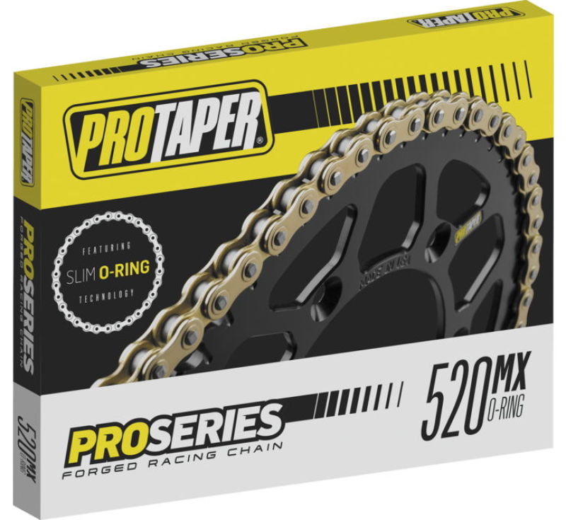 ProTaper Pro Series Forged 520 Slim O-Ring Chain 120L from Bill's Exhausts, durable motorcycle chain with O-rings for lubrication