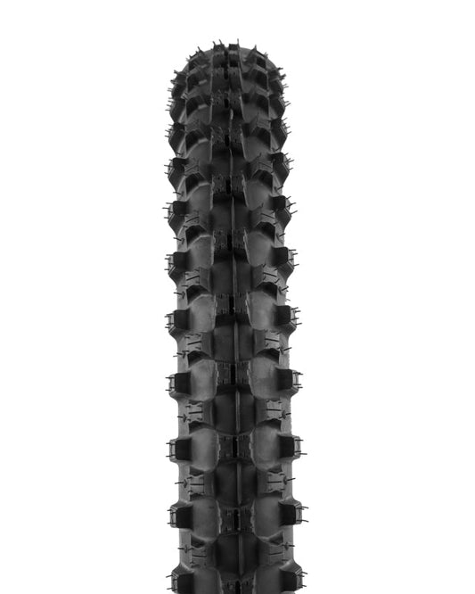 ProTaper SMX 04 front motorcycle tire 80/100-21M/C on a motorcycle wheel, showcasing tread pattern and sidewall details.