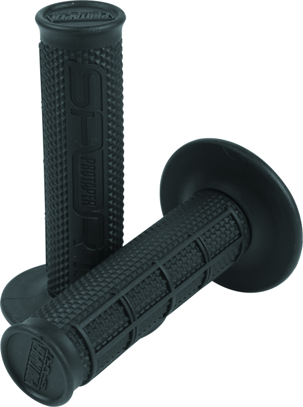 Black ProTaper Sport 1/2 Waffle grips by Bill's Exhausts featuring textured rubber surface for enhanced motorcycle grip.