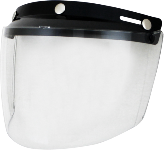 Clear AFX Vintage 3-Snap Shield flip-up protective gear by Bill's Exhausts, designed for motorcycle helmet safety.
