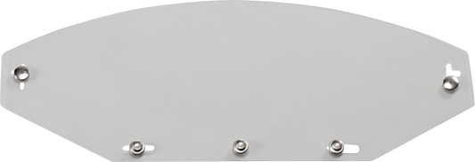 Clear flat AFX Vintage 5-Snap Shield protective gear by Bill's Exhausts, designed for safety and visibility.