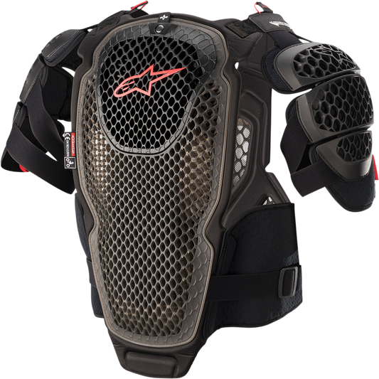 Alpinestars A-6 Roost Guard protective gear in XL/2XL size, designed for motorcycle riding safety and impact protection.