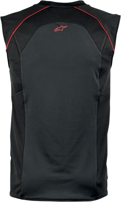 Alpinestars MX Cooling Vest in black and red, small size, protective gear designed for motocross riders.