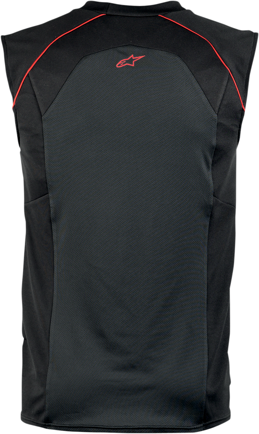 Alpinestars MX Cooling Vest in black and red, small size, protective gear designed for motocross riders.