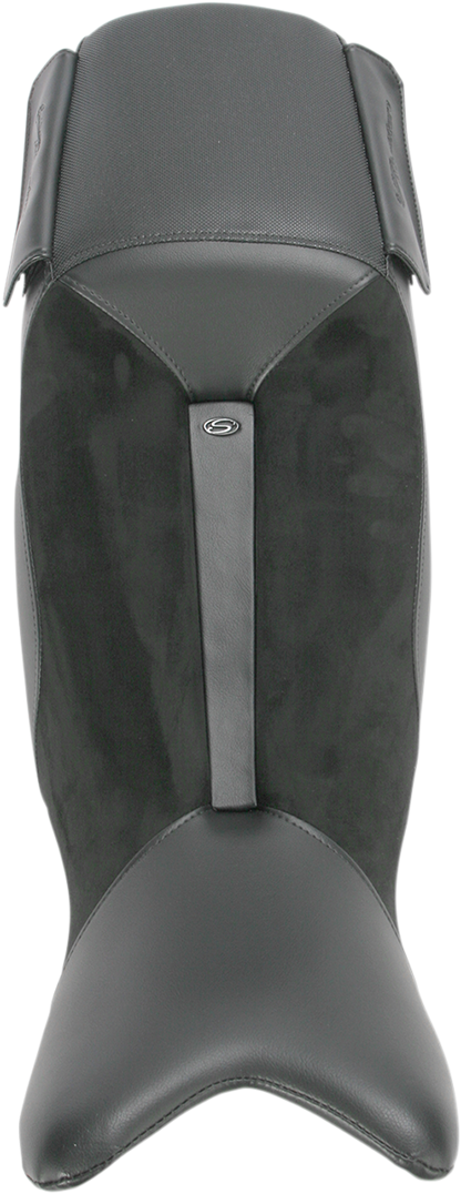 Bill's Exhausts Saddlemen Adventure Seat for BMW F 650/800GS motorcycle, featuring durable black seat with textured surface.