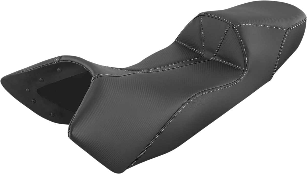 Black SADDLEMEN Adventure Tour Seat for KTM, one-piece stitched design, standard size, compatible with KTM models.