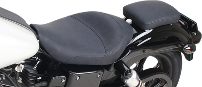 Brushed S3 Pad seat by SADDLEMEN, 7-inch size, designed for motorcycle seats, with a textured brushed finish.