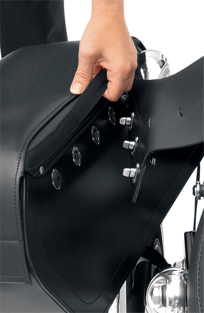 Bill's Exhausts Cruis'n Slant Saddlebag seat for motorcycles, extra jumbo size, designed for SADDLEMEN Cruis'n saddlebag model 3501-0309.