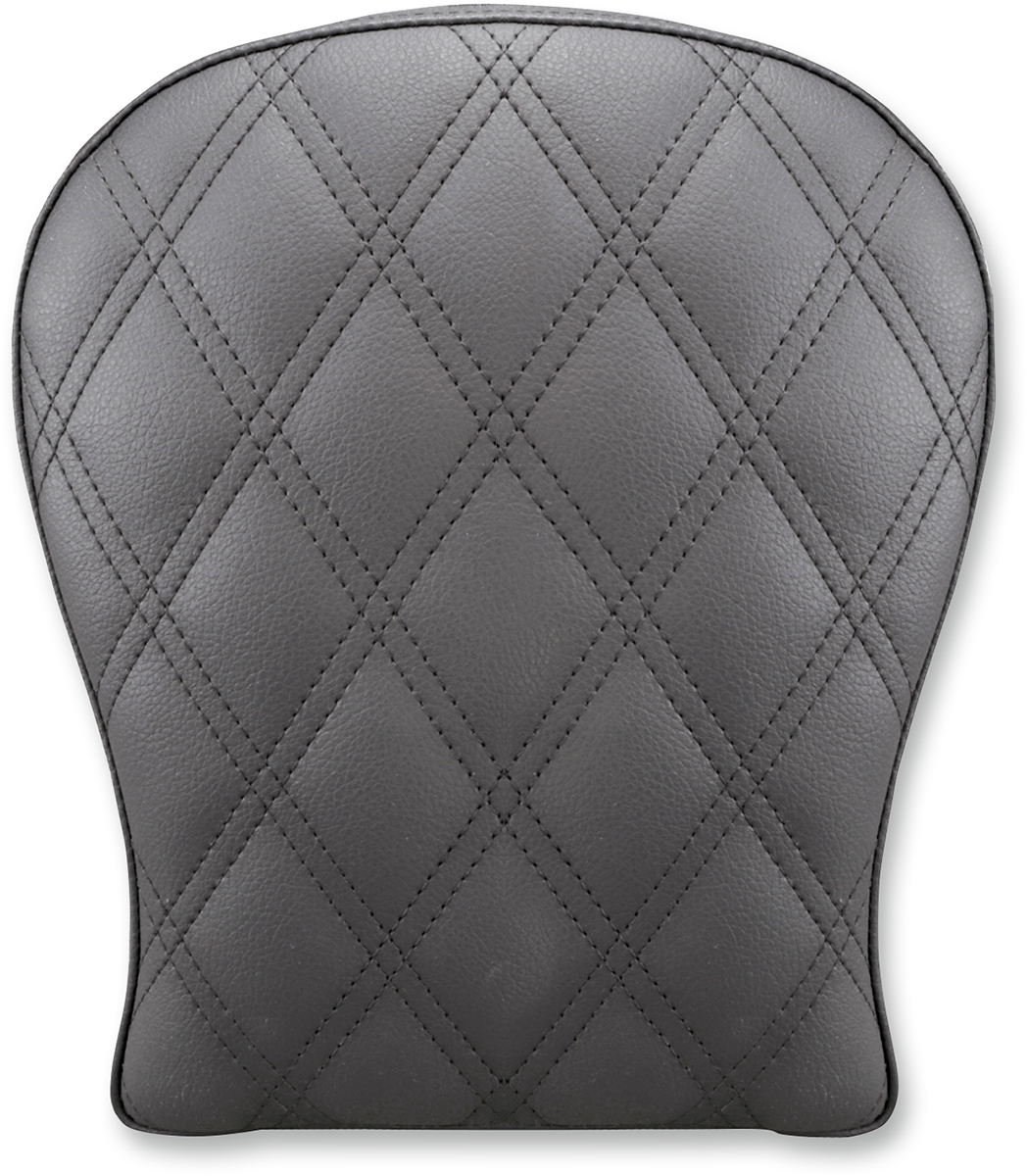 SADDLEMEN Detachable Pillion Pad - Lattice Stitched - Black SA1024 - Howling Moto