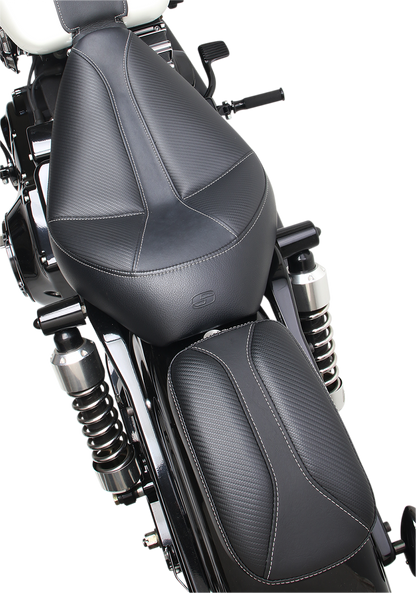 SADDLEMEN Dominator Pad seat by Bill's Exhausts, 6-inch motorcycle saddle pad with durable padding and sleek design.