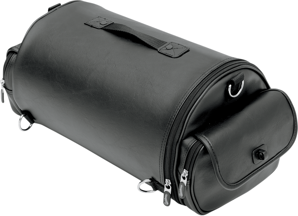 SADDLEMEN Drifter Rollbag motorcycle seat by Bill's Exhausts, featuring durable construction and stylish design for touring comfort.