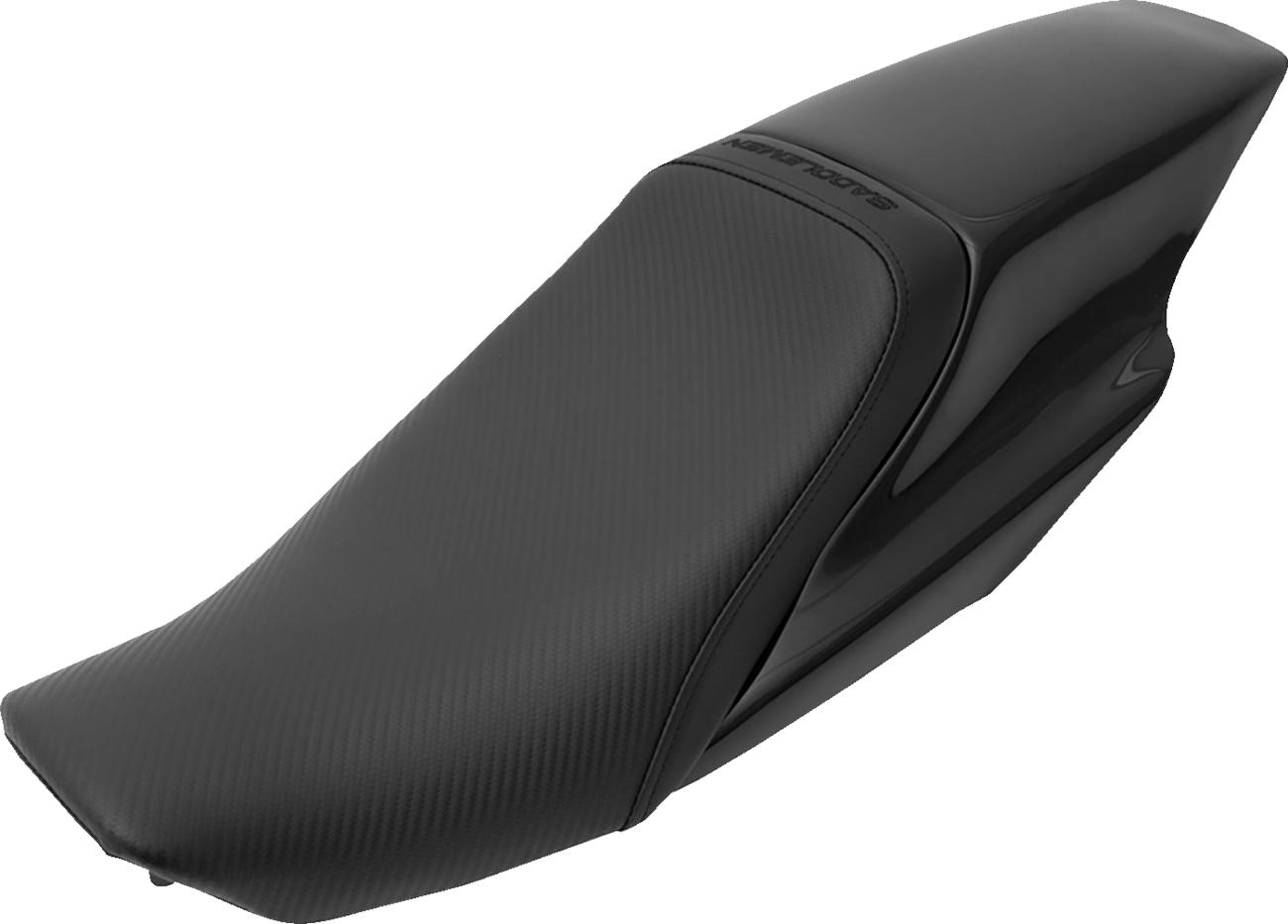 Carbon fiber SADDLEMEN Eliminator Seat Kit for XL models from 2004 to 2020, designed for comfort and style.