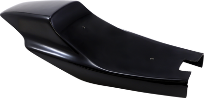 Saddlemens Eliminator Tail Section seat with under tail Z4202 for motorcycle, mounted on a bike with a sleek design.