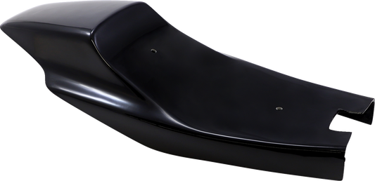 Saddlemens Eliminator Tail Section seat with under tail Z4202 for motorcycle, mounted on a bike with a sleek design.